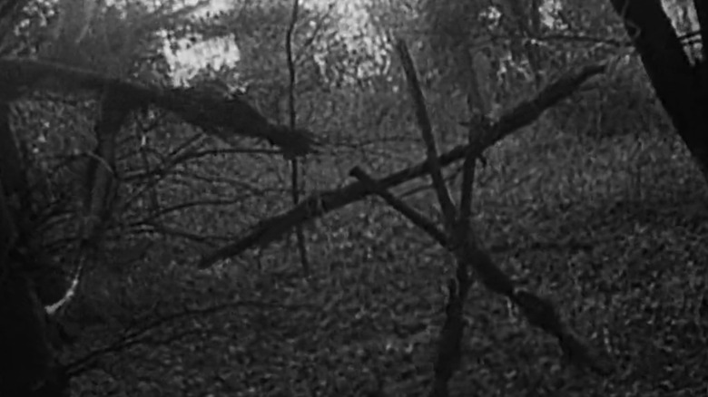 Blair Witch effigy in the woods
