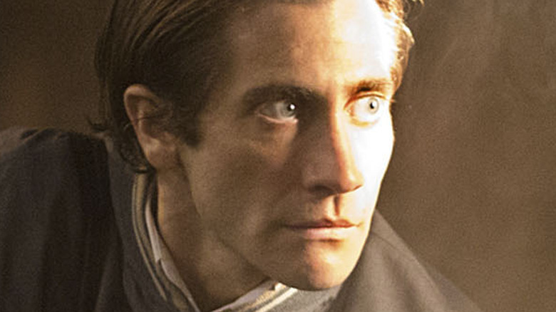 Jake Gyllenhaal stares into light