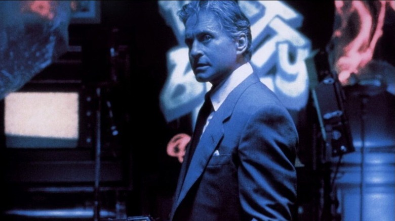 Michael Douglas in psychedelic light