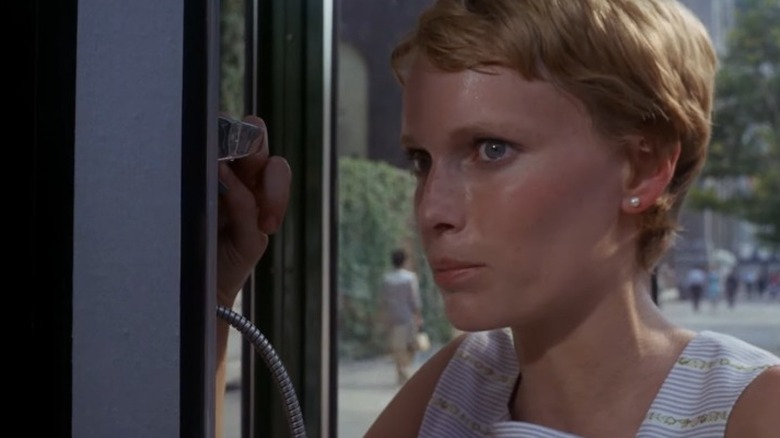 Rosemary at a phone booth