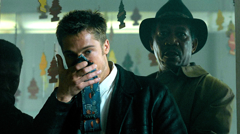Morgan Freeman and Brad Pitt in Se7en