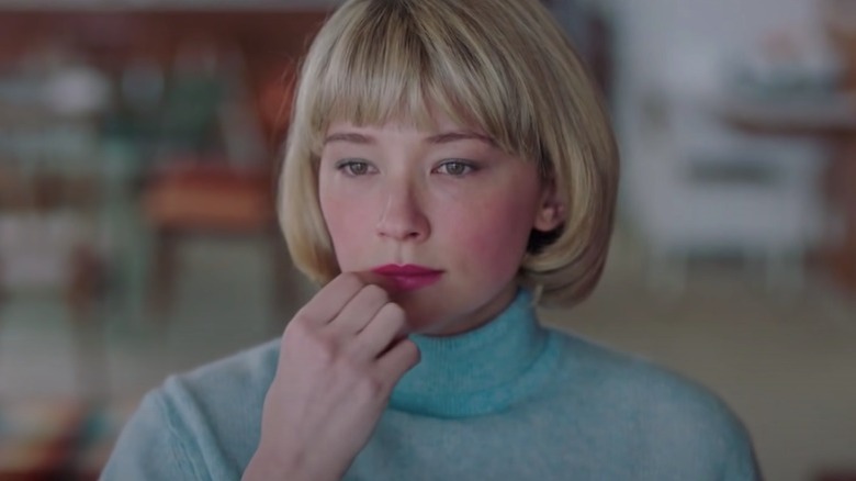Haley Bennett pensive