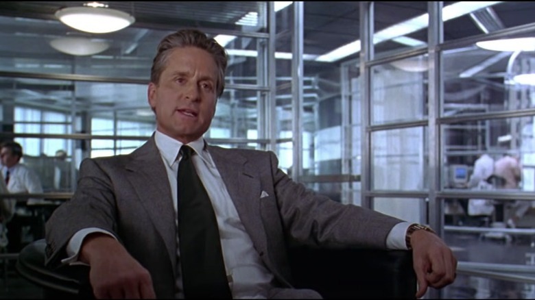 Michael Douglas sitting