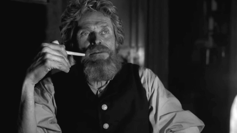 Willem Dafoe smoking