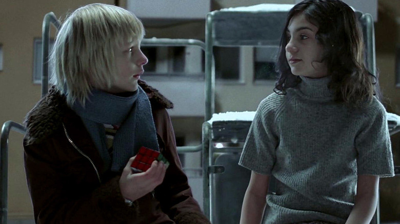 Eli and Oskar in Let The Right One In.