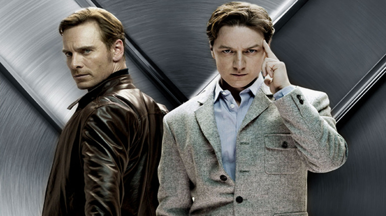 Michael Fassbender and James McAvoy in X-Men