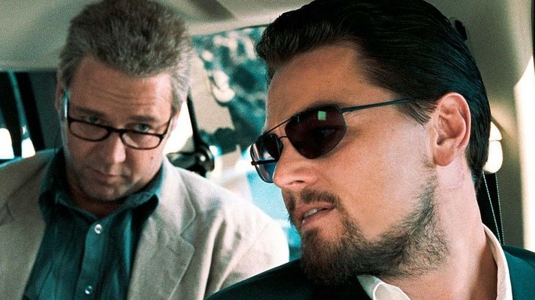 Roger Ferris talks to Ed Hoffman in car