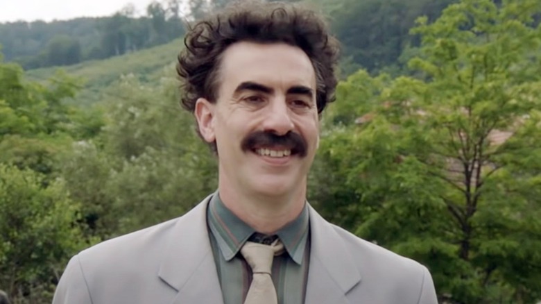 Sacha Baron Cohen smiling