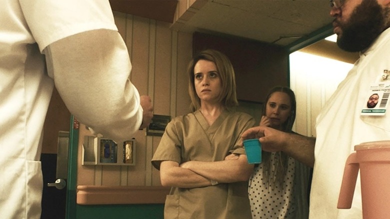Claire Foy looking grumpy
