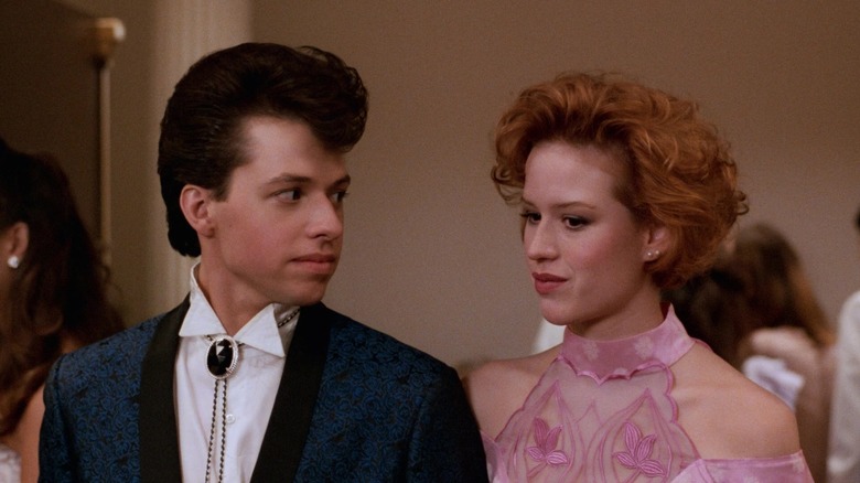 Duckie and Andie dressed up