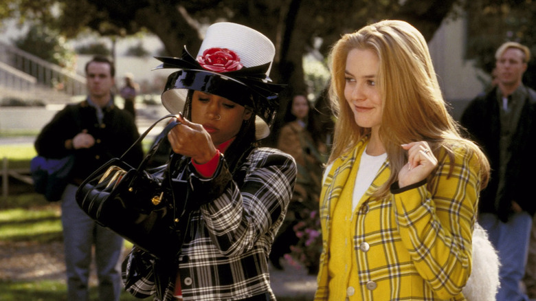 Cher and Dionne walk the campus