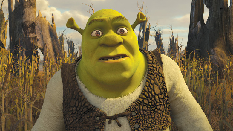 Shrek looking surprised
