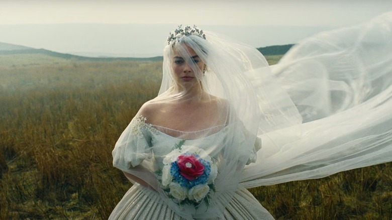 Wuthering Heights Margot Robbie in a wedding dress