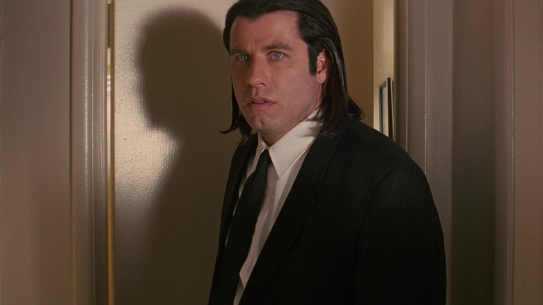 Vincent Vega stepping out of bathroom