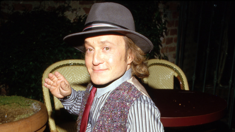 David Rappaport wearing a fedora