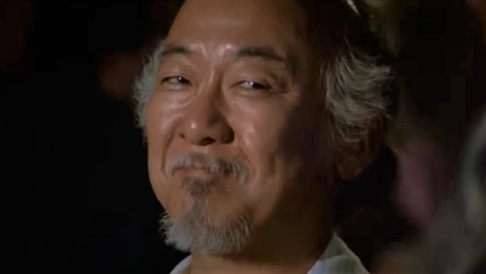 Pat Morita in The Karate Kid, Mr. Miyagi
