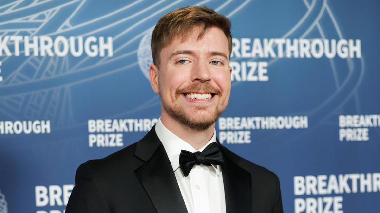 MrBeast smiling at awards event 2025