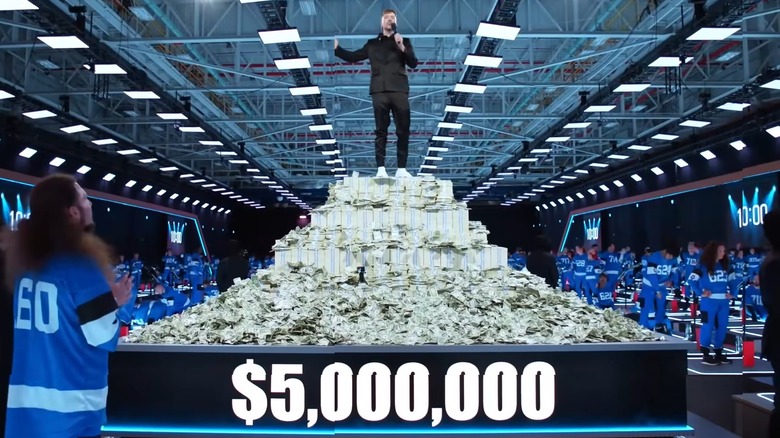 MrBeast standing on $5 million