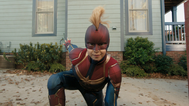 Kamala dressed as Captain Marvel