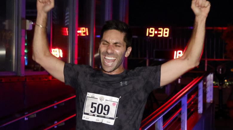 Nev Schulman celebrating