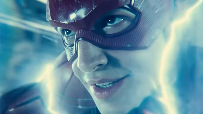 Ezra Miller as the Flash in the speed force