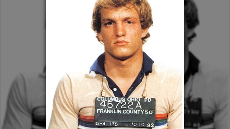 Woody Harrelson's 1982 mugshot.