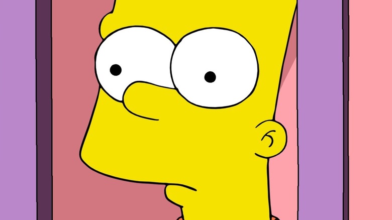 Bart Simpson pensive