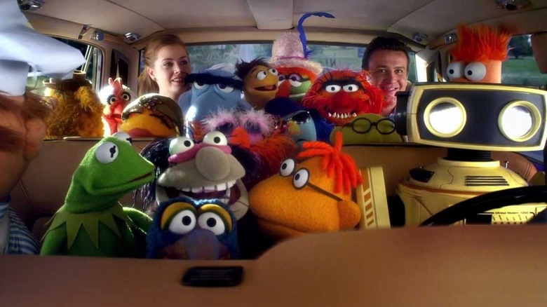 Muppets, Gary, and Mary packed into car 