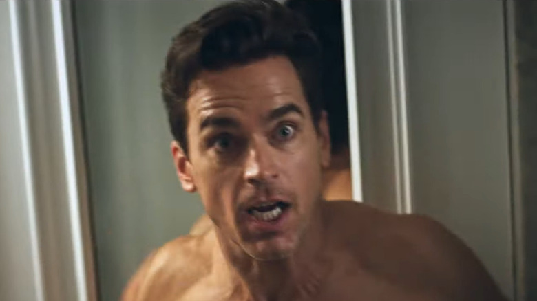Matt Bomer frozen in fear on American Horror Stories