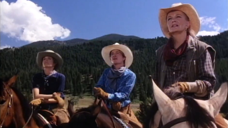 Bess, Peg and Willie look on high in "Montana" (1990)