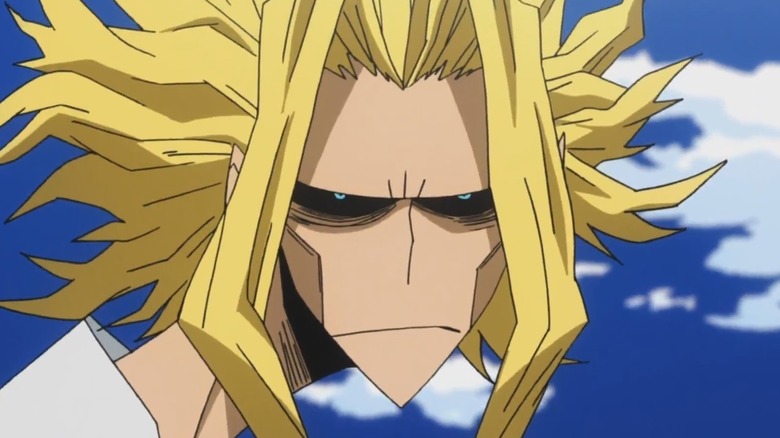 Skinny All Might looking bored