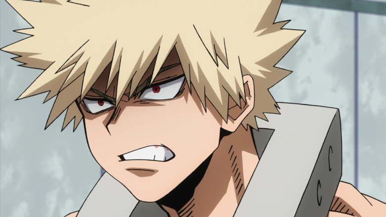 Bakugo looks upset