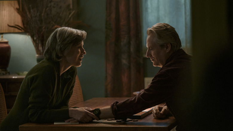 Marion and Tom share a moment