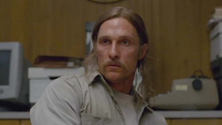 Rust Cohle looking strangely in "True Detective" (2014-present)