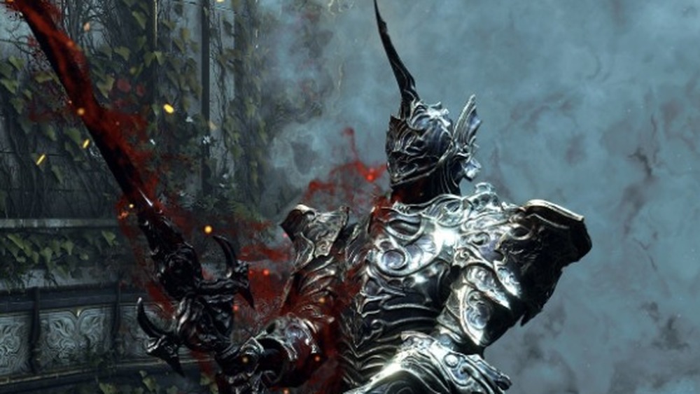 knight and bloody sword