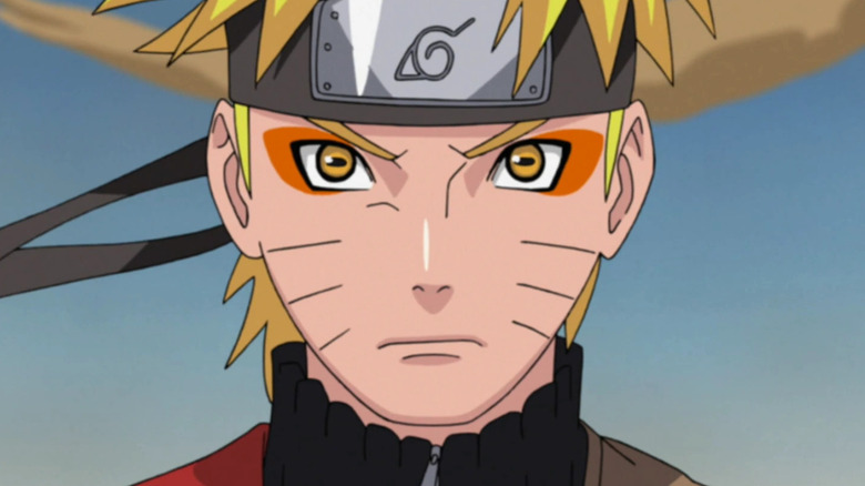 Sage mode Naruto staring