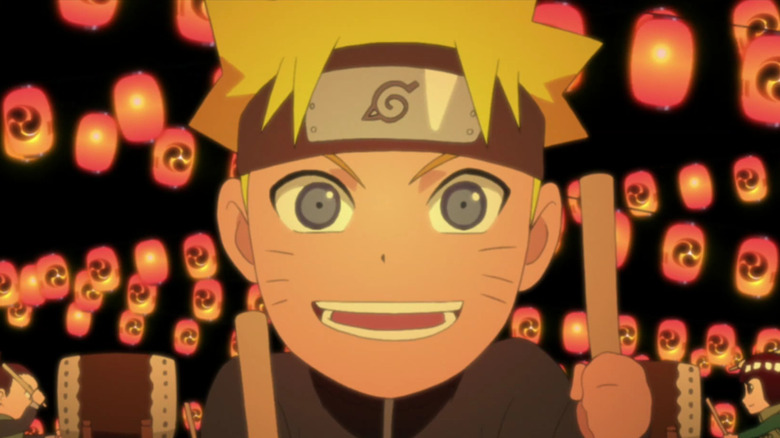 Naruto drums joyfully