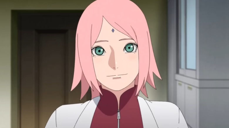 Sakura smiling