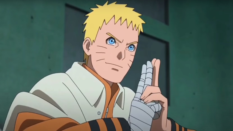 Naruto holding hand sign