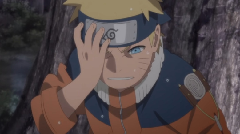 Naruto wincing