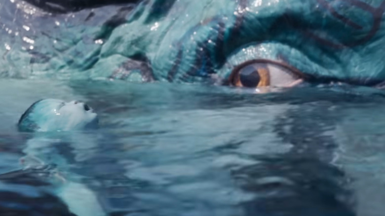 Tulkun with a Na'vi baby