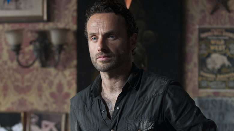 Rick Grimes looking puzzled