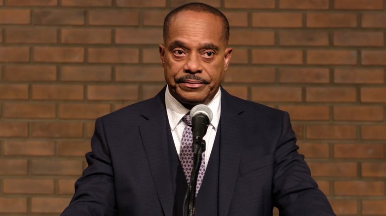 Vance speaking to the press in "NCIS" Episode 500