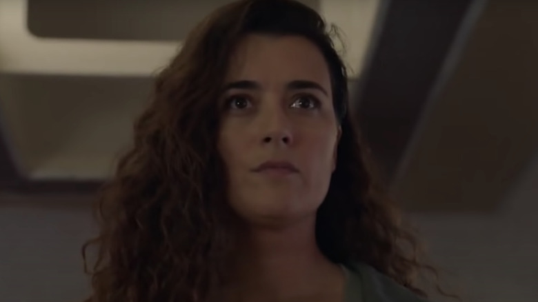 Ziva David looking angry