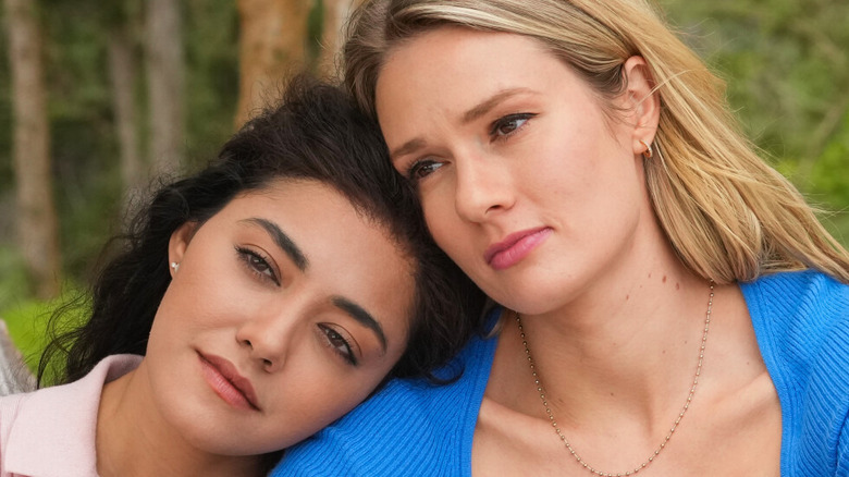Lucy and Kate cuddling in NCIS: Hawaii