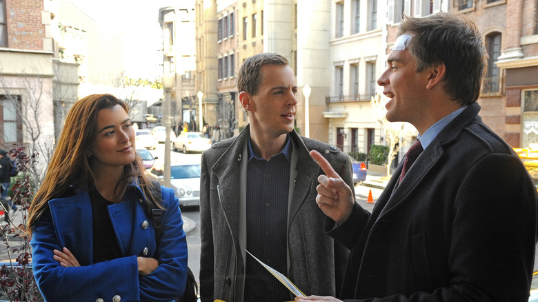 David, McGee, DiNozzo chatting