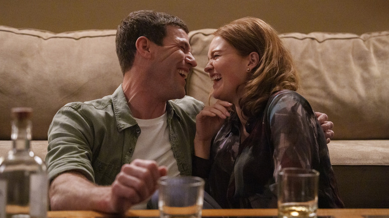 Diane and Gibbs laugh together in "NCIS: Origins"