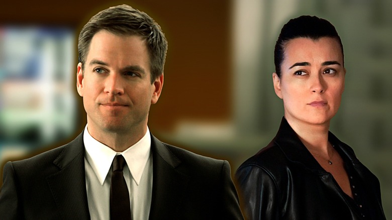 Tony DiNozzo and Ziva David stoic