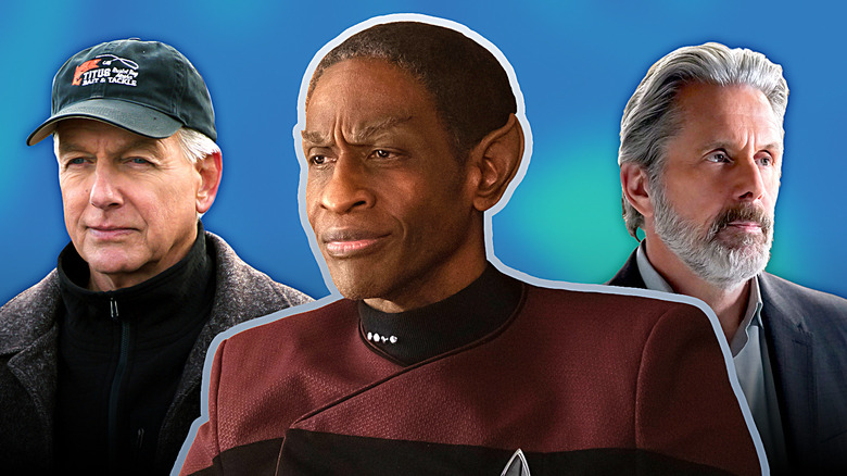 Gibbs, Tuvok, and Parker staring