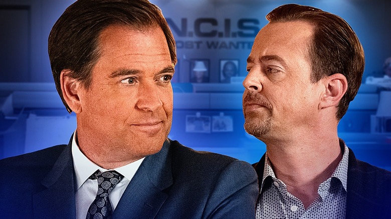 Tony DiNozzo and Timothy McGee looking at each other